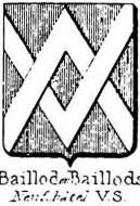 Baillod Coat of Arms / Family Crest 1