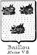Baillou Coat of Arms / Family Crest 1