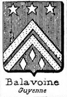 Balavoine Coat of Arms / Family Crest 0