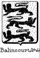Balincourt Coat of Arms / Family Crest 0