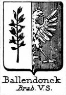 Ballendonck Coat of Arms / Family Crest 1