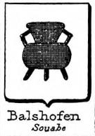 Balshofen Coat of Arms / Family Crest 0