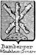 Bamberger Coat of Arms / Family Crest 1