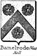 Bamelrode Coat of Arms / Family Crest 0