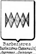 Barbezieres Coat of Arms / Family Crest 0