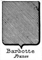 Barbotte Coat of Arms / Family Crest 0
