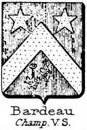 Bardeau Coat of Arms / Family Crest 2