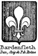 Bardenfleth Coat of Arms / Family Crest 4