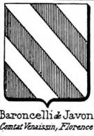 Baroncelli Coat of Arms / Family Crest 1