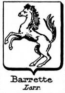 Barrette Coat of Arms / Family Crest 1