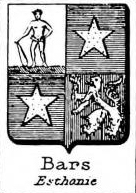 Bars Coat of Arms / Family Crest 2