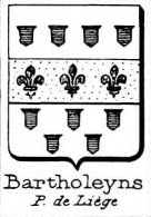 Bartholeyns Coat of Arms / Family Crest 2