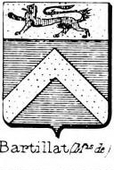 Bartillat Coat of Arms / Family Crest 0