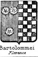 Bartolommei Coat of Arms / Family Crest 2