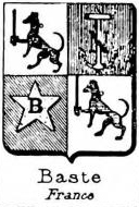 Baste Coat of Arms / Family Crest 1