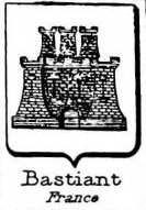 Bastiant Coat of Arms / Family Crest 0