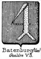 Batenburg Coat of Arms / Family Crest 1