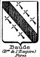 Baude Coat of Arms / Family Crest 1