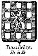 Baudelot Coat of Arms / Family Crest 0