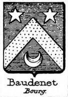 Baudenet Coat of Arms / Family Crest 0