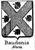 Baudenis Coat of Arms / Family Crest 0