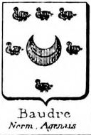 Baudre Coat of Arms / Family Crest 0