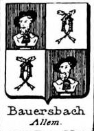 Bauersbach Coat of Arms / Family Crest 0