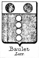 Baulet Coat of Arms / Family Crest 1