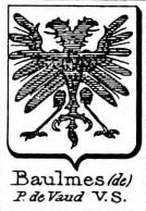 Baulmes Coat of Arms / Family Crest 0