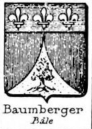 Baumberger Coat of Arms / Family Crest 1