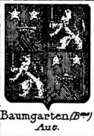 Baumgarten Coat of Arms / Family Crest 9