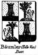 Baumler Coat of Arms / Family Crest 2