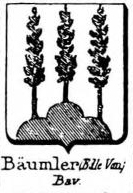 Baumler Coat of Arms / Family Crest 1