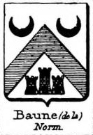 Baune Coat of Arms / Family Crest 1