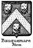 Bauquemare Coat of Arms / Family Crest 0