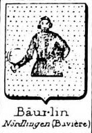 Baurlin Coat of Arms / Family Crest 0