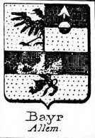 Bayr Coat of Arms / Family Crest 1