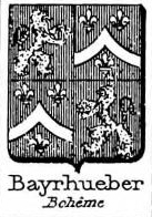 Bayrhueber Coat of Arms / Family Crest 0