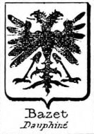Bazet Coat of Arms / Family Crest 0