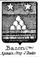 Bazon Coat of Arms / Family Crest 0
