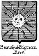 Beau Coat of Arms / Family Crest 2