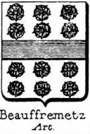 Beauffremetz Coat of Arms / Family Crest 1