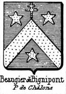 Beaugier Coat of Arms / Family Crest 0