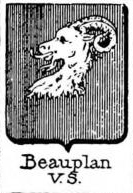 Beauplan Coat of Arms / Family Crest 0