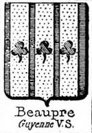 Beaupre Coat of Arms / Family Crest 5