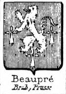 Beaupre Coat of Arms / Family Crest 3