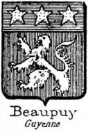 Beaupuy Coat of Arms / Family Crest 0