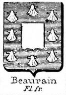 Beaurain Coat of Arms / Family Crest 1