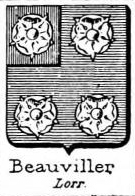 Beauviller Coat of Arms / Family Crest 0