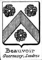Beauvoir Coat of Arms / Family Crest 2